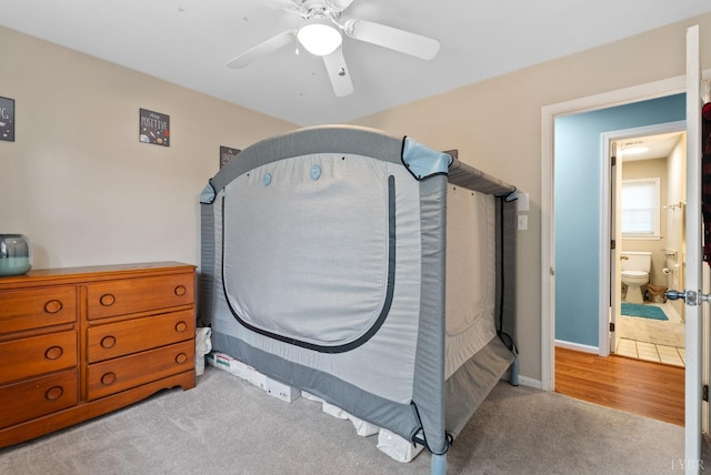 2637 Chilton Rd, Appomattox, VA 24522 - carpeted bedroom with ceiling fan and baseboards