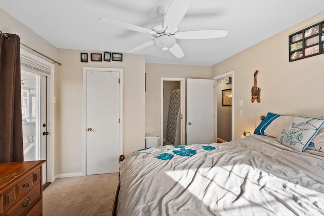 2637 Chilton Rd, Appomattox, VA 24522 - carpeted bedroom with ceiling fan