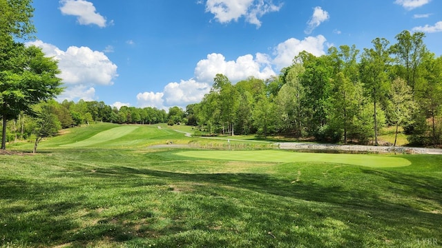 1057 Barrow Hills Dr, Moneta, VA 24104 - view of community featuring view of scattered trees, view of golf course, and a yard