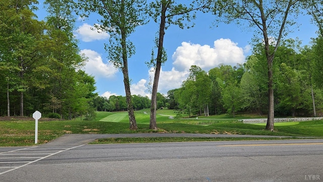 1057 Barrow Hills Dr, Moneta, VA 24104 - view of home's community featuring a yard, view of golf course, a water view, and view of wooded area