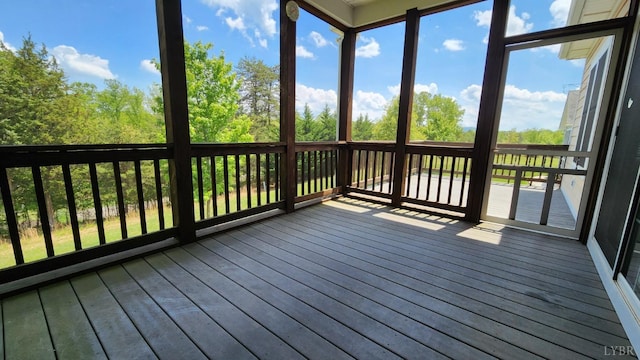1057 Barrow Hills Dr, Moneta, VA 24104 - view of unfurnished sunroom