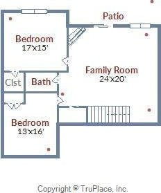 1057 Barrow Hills Dr, Moneta, VA 24104 - property floor plan