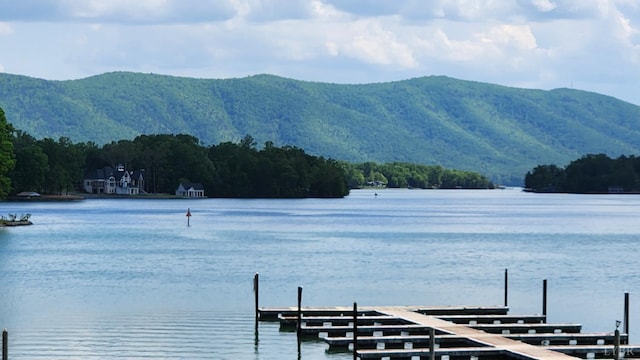 1057 Barrow Hills Dr, Moneta, VA 24104 - dock area with a water and mountain view
