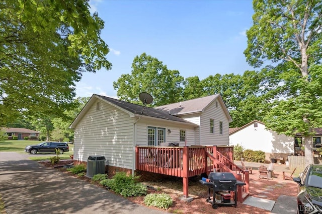 2098 Sunburst Rd, Evington, VA 24550 - back of house with a deck and cooling unit