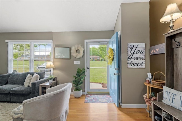 2098 Sunburst Rd, Evington, VA 24550 - foyer with light wood-style floors and baseboards