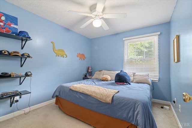 2098 Sunburst Rd, Evington, VA 24550 - bedroom with carpet, baseboards, and ceiling fan