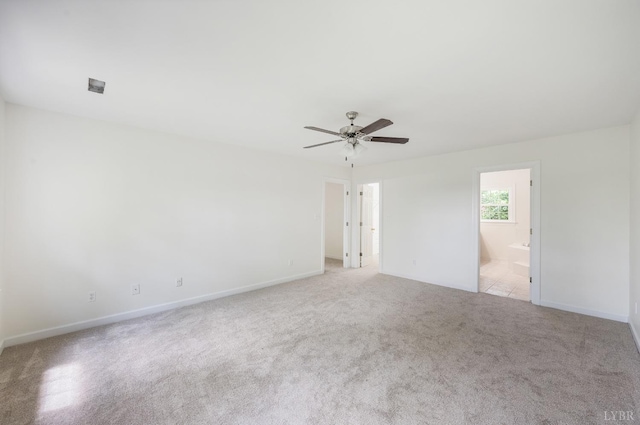 302 Spring Lake Rd, Forest, VA 24551 - unfurnished room featuring baseboards, ceiling fan, and light carpet