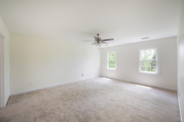 302 Spring Lake Rd, Forest, VA 24551 - empty room featuring ceiling fan, baseboards, and carpet