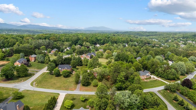 302 Spring Lake Rd, Forest, VA 24551 - drone / aerial view featuring a view of trees and a mountain view