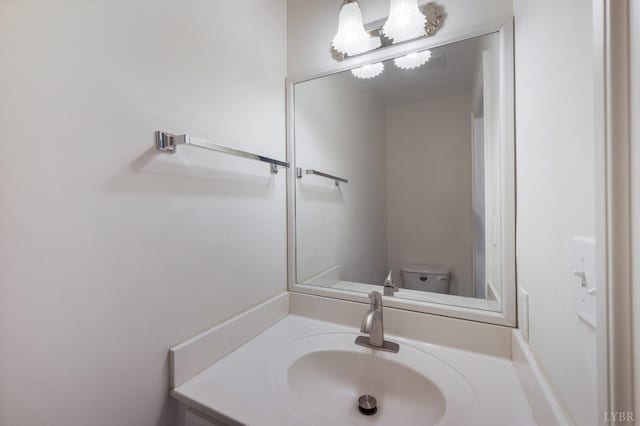 528 Lady Slipper Ln, Lynchburg, VA 24502 - half bathroom with vanity and toilet