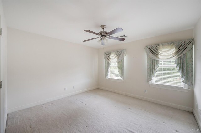 528 Lady Slipper Ln, Lynchburg, VA 24502 - unfurnished room with healthy amount of natural light, carpet floors, and ceiling fan