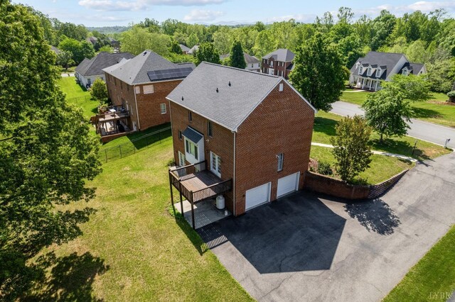 528 Lady Slipper Ln, Lynchburg, VA 24502 - aerial perspective of suburban area