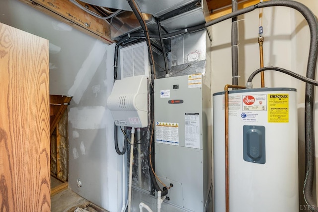 528 Lady Slipper Ln, Lynchburg, VA 24502 - utility room featuring water heater