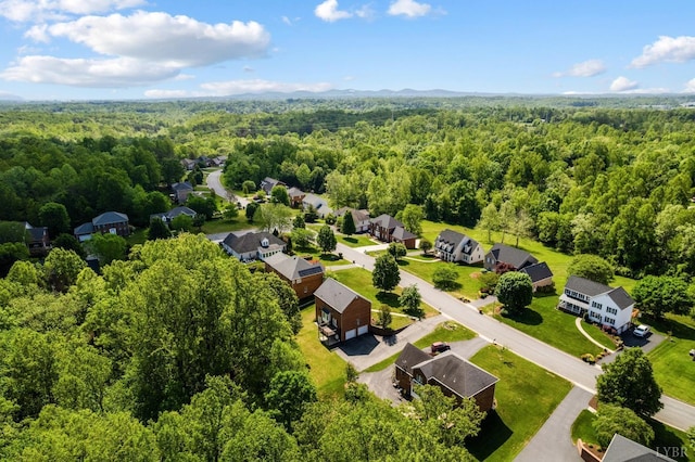 528 Lady Slipper Ln, Lynchburg, VA 24502 - aerial view of residential area with a heavily wooded area