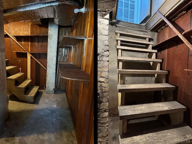 306 Oakridge Blvd, Lynchburg, VA 24502 - staircase with concrete flooring
