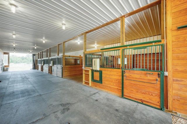 view of horse barn
