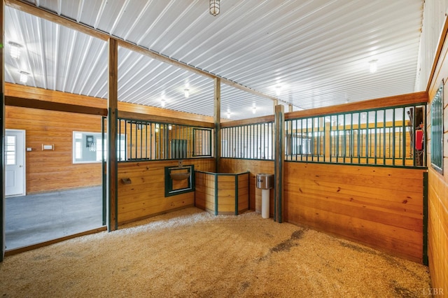 view of horse barn