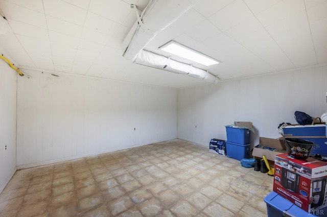 interior space featuring baseboards