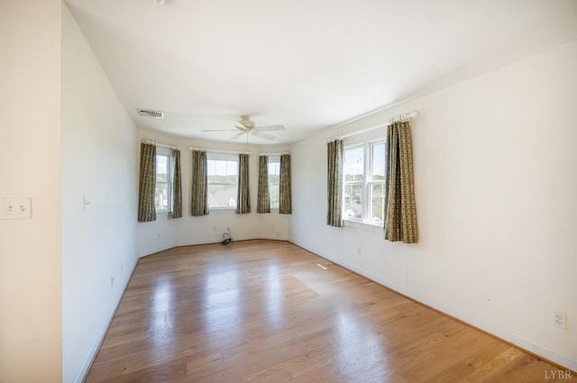 1348 Lake Shore Dr, Forest, VA 24551 - unfurnished room featuring ceiling fan, light wood-type flooring, and baseboards