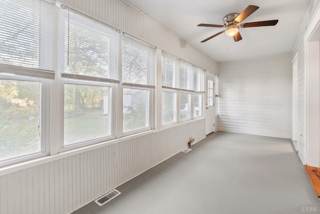 507 Henry St, Gretna, VA 24557 - unfurnished sunroom featuring visible vents