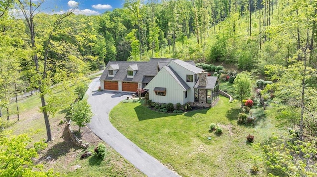 122 Gravelly Ridge Rd, Troutville, VA 24175 - bird's eye view featuring a wooded view