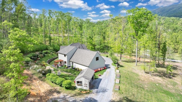 122 Gravelly Ridge Rd, Troutville, VA 24175 - birds eye view of property featuring a view of trees