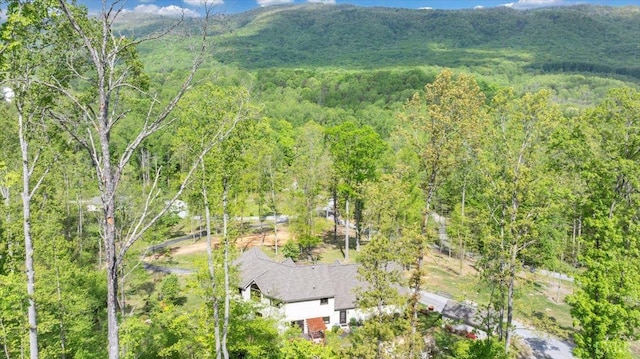 122 Gravelly Ridge Rd, Troutville, VA 24175 - drone / aerial view featuring a wooded view