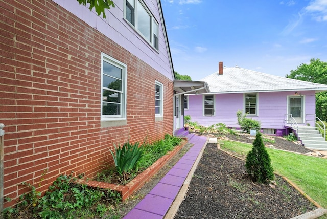 600 9th St, Altavista, VA 24517 - view of home's exterior with brick siding