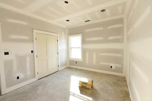 25 Stoney Ridge Blvd, Forest, VA 24551 - unfurnished bedroom featuring unfinished concrete floors and baseboards