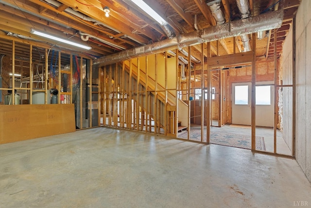 885 Cresthill Rd, Lynchburg, VA 24504 - misc room with concrete flooring and stairway