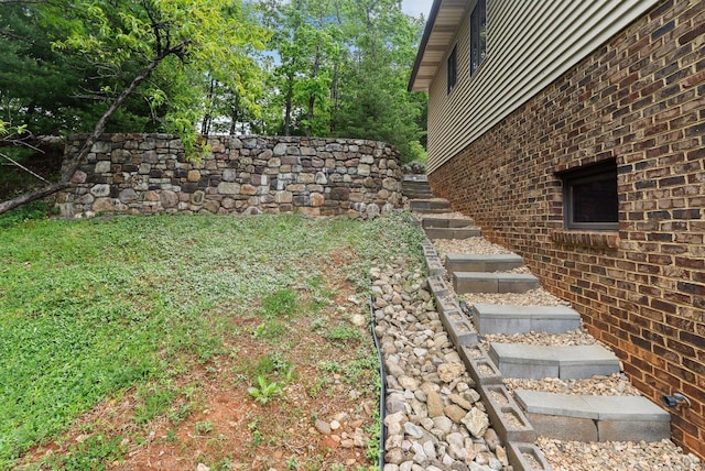 885 Cresthill Rd, Lynchburg, VA 24504 - view of yard featuring stairway