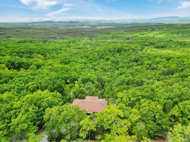 885 Cresthill Rd, Lynchburg, VA 24504 - aerial view of a heavily wooded area and a mountainous background
