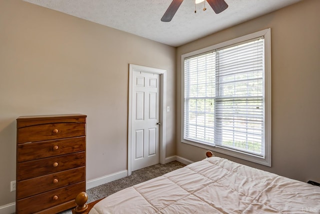22 Semmes Ct, Rustburg, VA 24588 - bedroom featuring carpet flooring, a textured ceiling, and ceiling fan