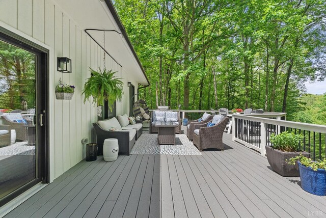 101 Oakmont Ct, Lynchburg, VA 24503 - wooden terrace featuring an outdoor living space