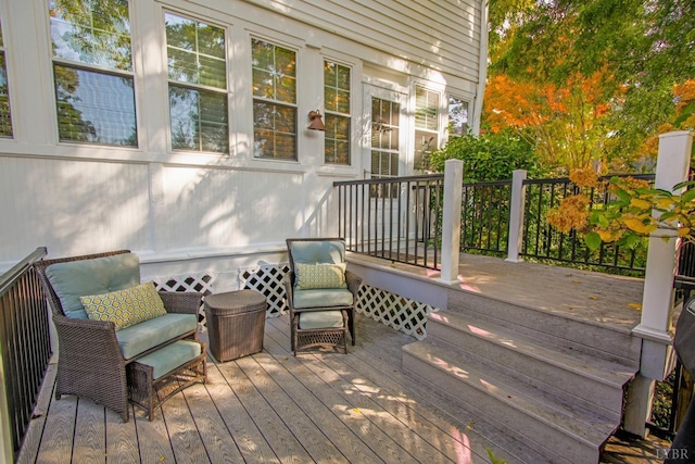 3845 Peakland Pl, Lynchburg, VA 24503 - view of wooden terrace