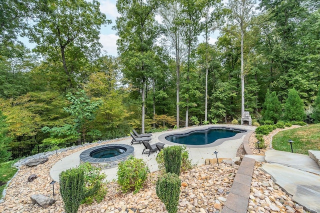 1228 Mill Dam Ln, Forest, VA 24551 - swimming pool with a patio and an outdoor fire pit