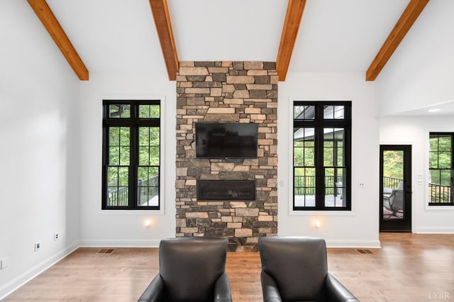 1228 Mill Dam Ln, Forest, VA 24551 - living area featuring wood finished floors and baseboards