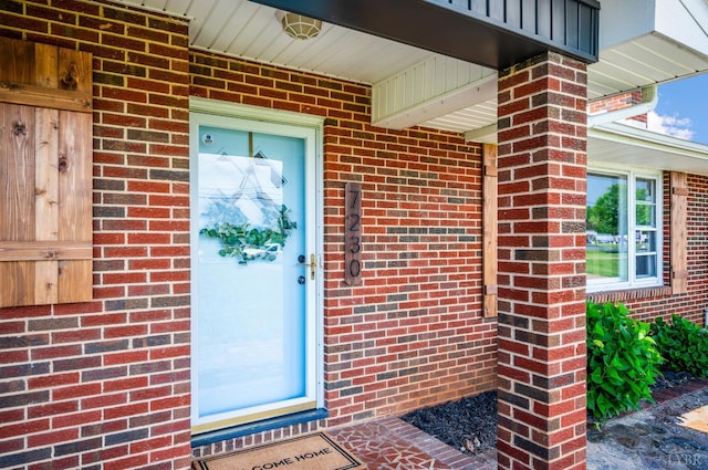7230 Wards Rd, Rustburg, VA 24588 - view of exterior entry with brick siding