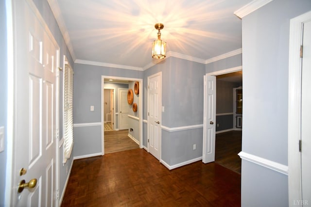 2130 Burnt Bridge Rd, Lynchburg, VA 24503 - entryway featuring baseboards and crown molding
