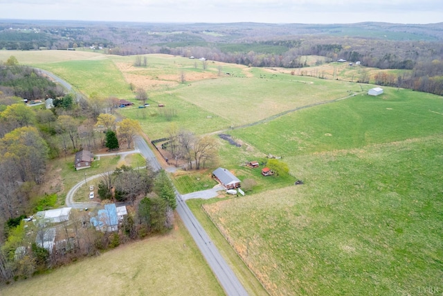 4100 Roark Mill Rd, Hurt, VA 24563 - aerial view of property and surrounding area with rural landscape and agricultural land