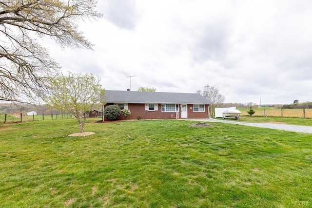 4100 Roark Mill Rd, Hurt, VA 24563 - single story home with driveway and brick siding