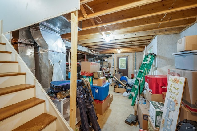 1068 Huckleberry Ln, Lynchburg, VA 24503 - basement with stairs