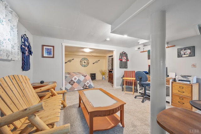500 Leftwich St, Gretna, VA 24557 - living room with light carpet