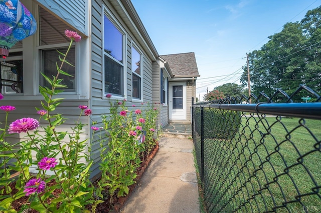 500 Leftwich St, Gretna, VA 24557 - view of side of property with fence and roof with shingles