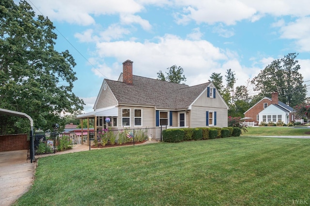 500 Leftwich St, Gretna, VA 24557 - view of front of house with a chimney, board and batten siding, and roof with shingles