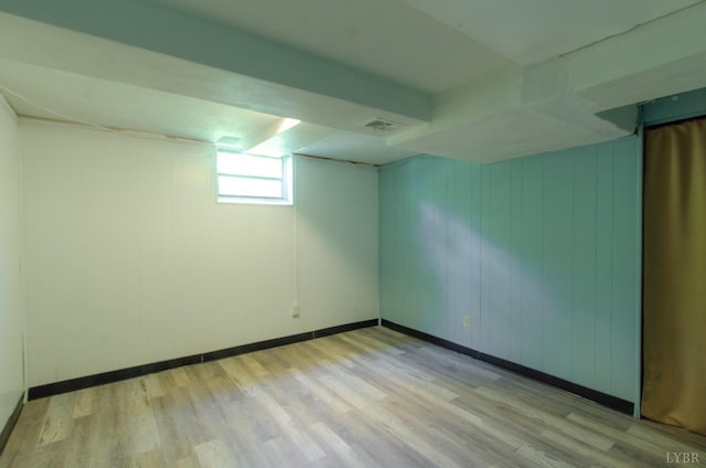 1426 Nelson Dr, Lynchburg, VA 24502 - below grade area featuring wood finished floors and baseboards