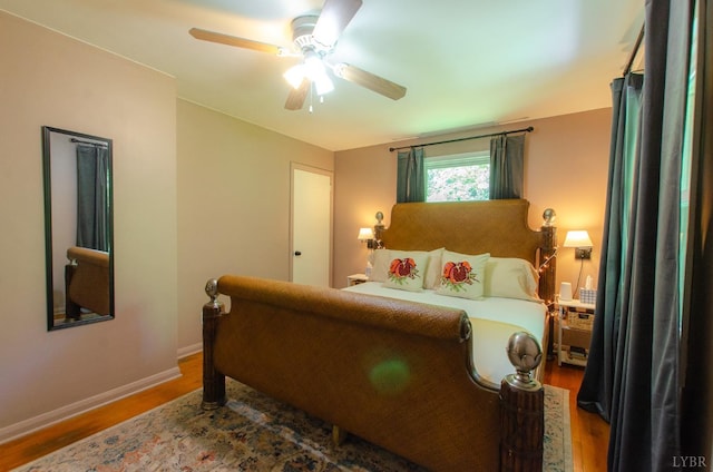 1426 Nelson Dr, Lynchburg, VA 24502 - bedroom featuring wood finished floors and ceiling fan