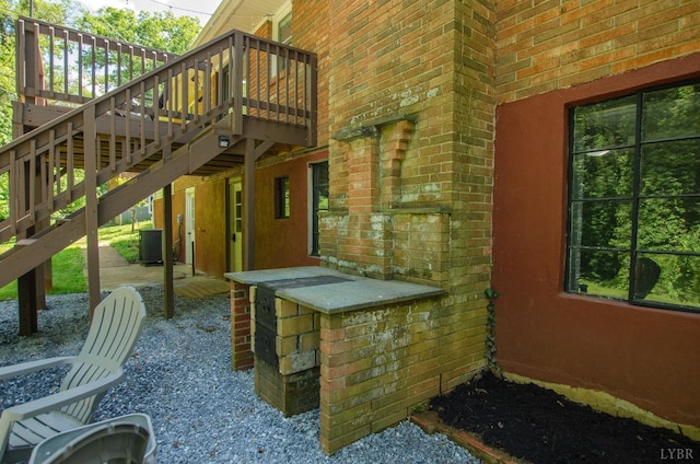 1426 Nelson Dr, Lynchburg, VA 24502 - view of patio / terrace featuring stairs and a wooden deck