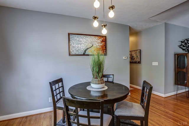 206 Bella Ct, Lynchburg, VA 24502 - dining room featuring light wood-style flooring and baseboards