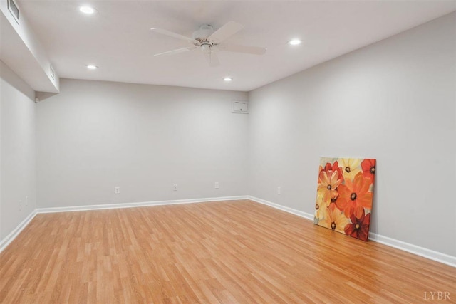 112 Cedarwood Ct, Forest, VA 24551 - spare room with light wood-style flooring, recessed lighting, and baseboards